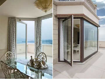 SA91 - Aluminium and wood horizontally pivoted window by Capoferri Serramenti - view 2